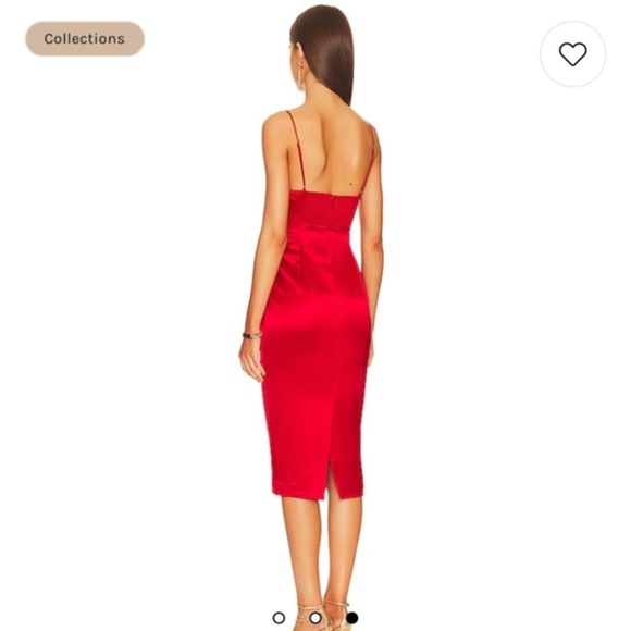 Retrofete Samantha Dress in Red - Picture 2 of 6